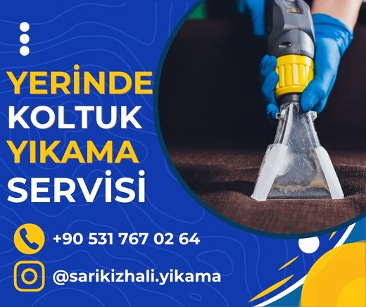 Balıkesir Yerinde Koltuk Yıkama Afişi